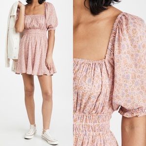 Rae Mini Dress in Dusty Pink | Spell